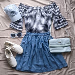 Skater Jeans Skirt Size M Abercrombie